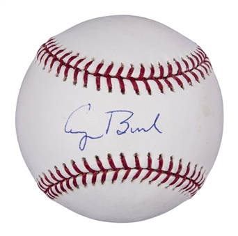 George HW Bush Single Signed OML Selig Baseball (Beckett)